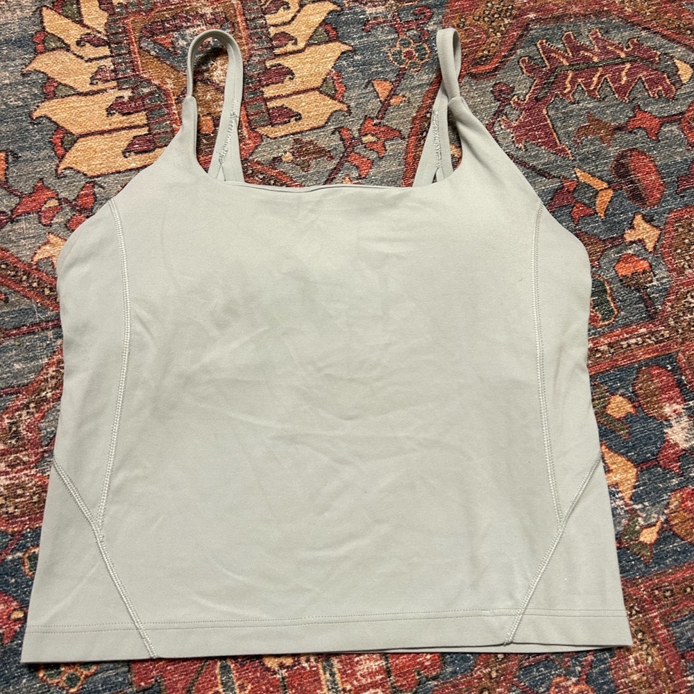 Lululemon Athletica Light Gray Tank Top
